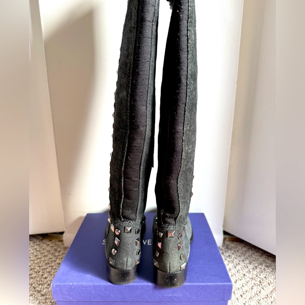 Black Studded Women's Boots Size 6,5